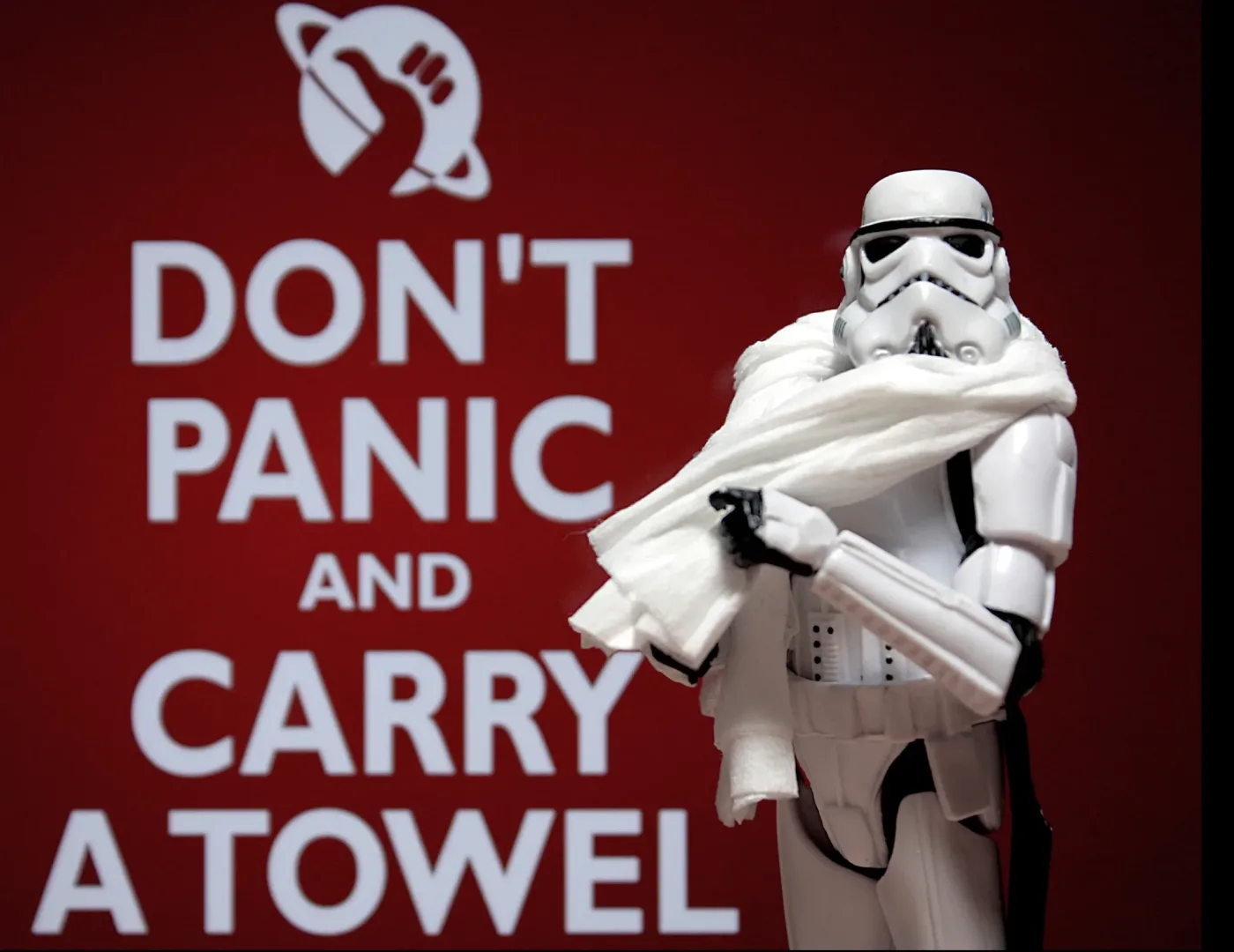 Happy Towel Day dont panic use a towel
