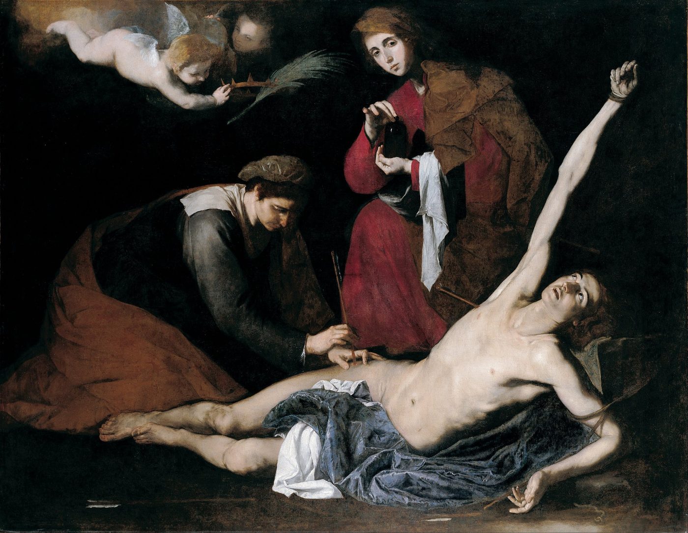 Saint Sebasitan suffering, Irene treating him - Jusepe de Ribera