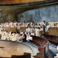 Cicero Denounces Catiline in the Roman Senate by Cesare Maccari