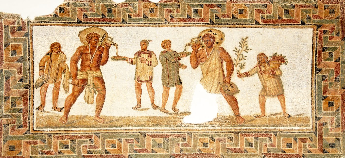 Roman mosaic from Dougga, Tunisia