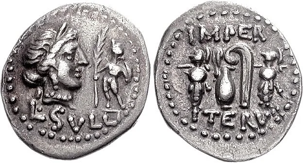Coin displaying Sulla