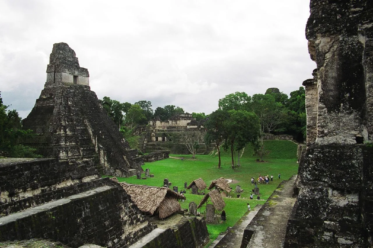 Maya Tikal temple jaguar