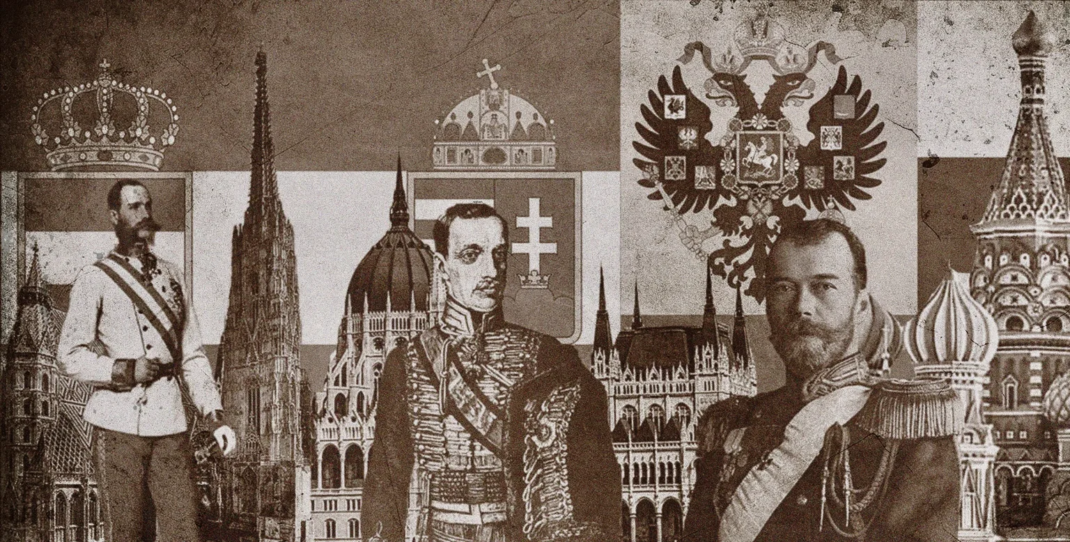 Featured Image showing Austrian, Hungarian Monarch and Russian zar