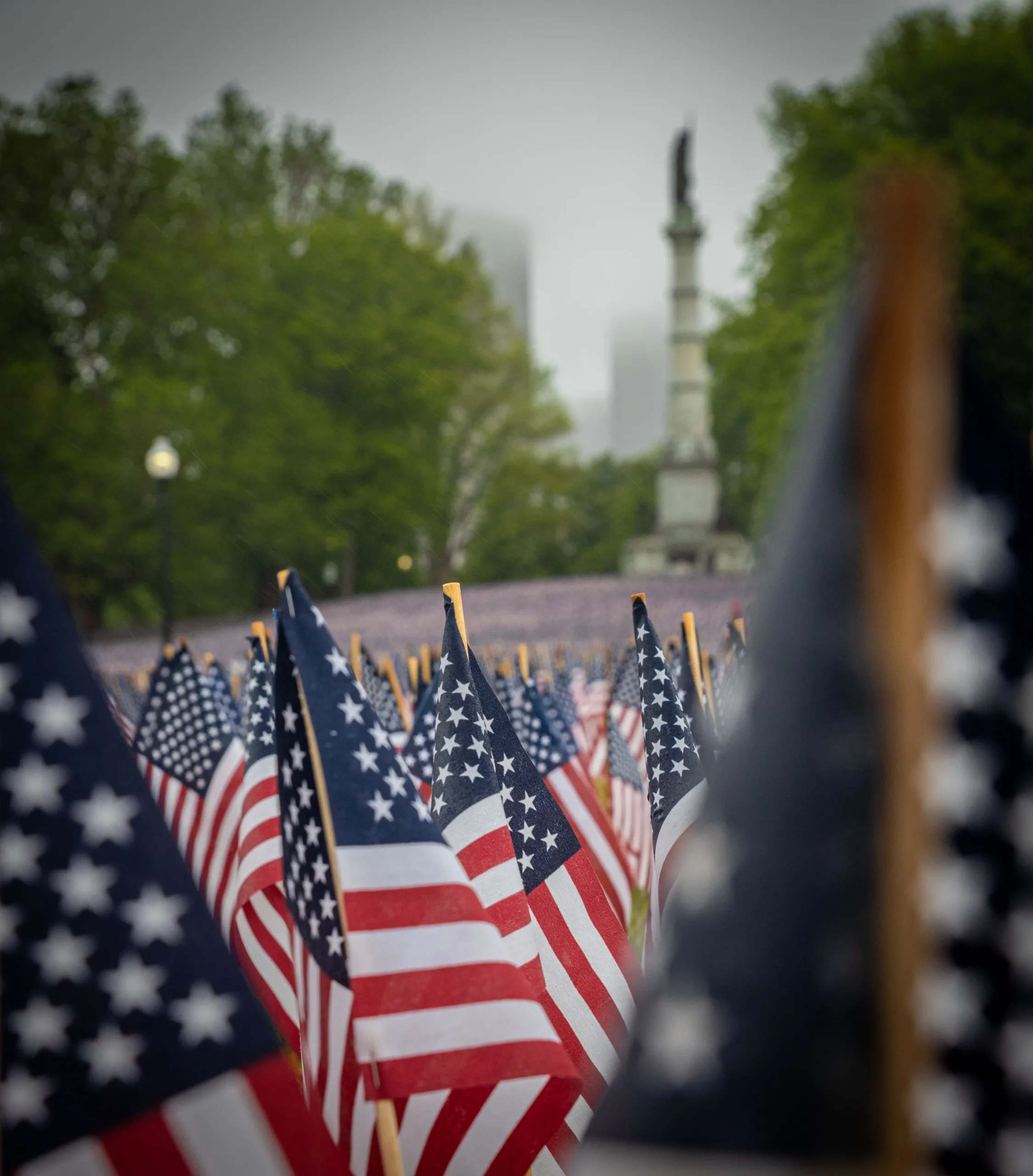 American flag memorial day